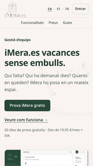 Screenshot of imera.es