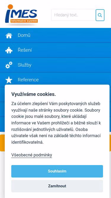 Screenshot of imes.cz