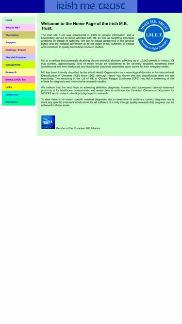 Screenshot of imet.ie