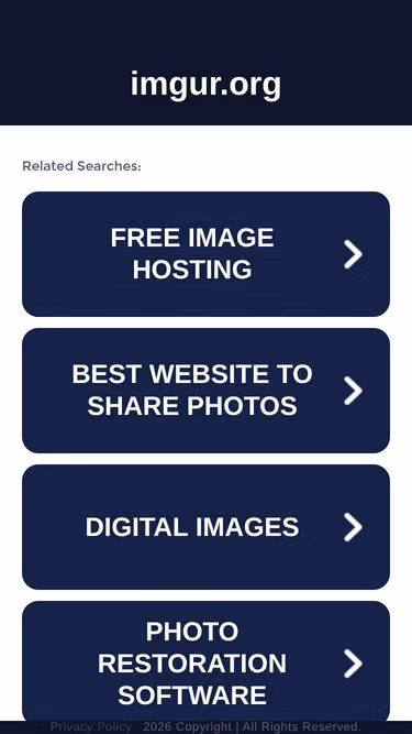 Screenshot of imgur.org