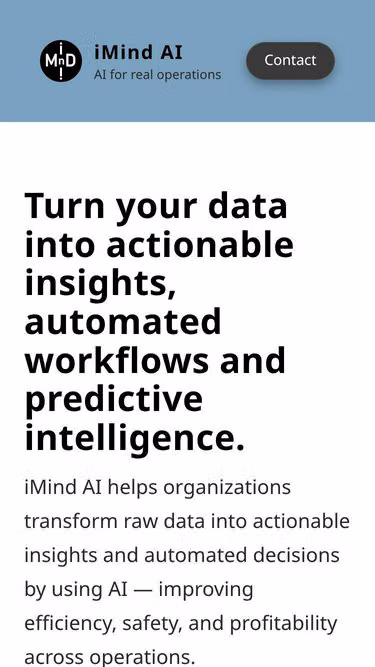 Screenshot of imind.ai