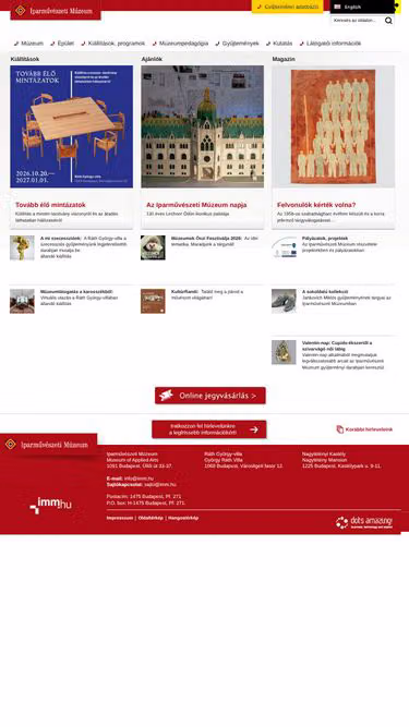 Screenshot of imm.hu