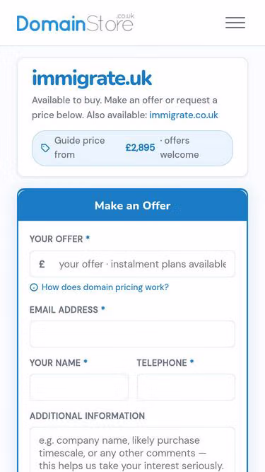 Screenshot of immigrate.uk