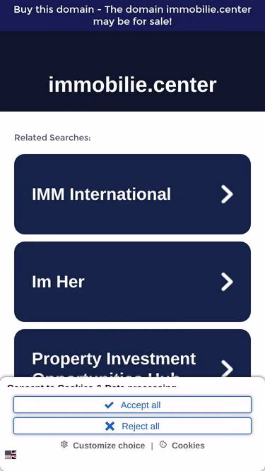 Screenshot of immobilie.center