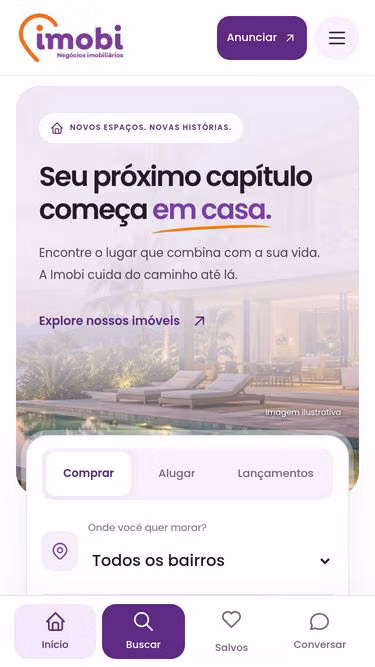 Screenshot of imobi.social.br