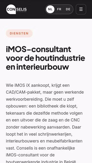 Screenshot of imos.systems