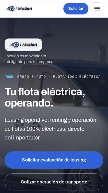 Screenshot of imotion.cl