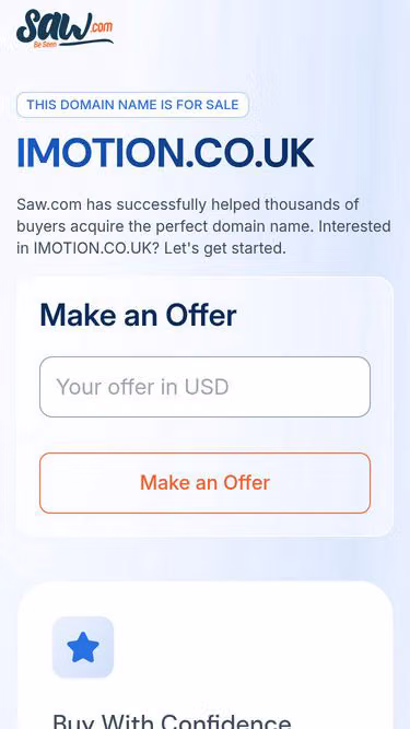 Screenshot of imotion.co.uk