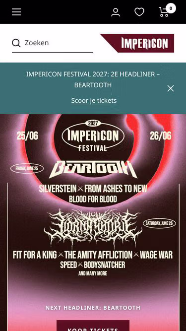 Screenshot of impericon.be