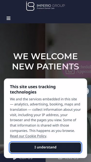 Screenshot of imperio.ca
