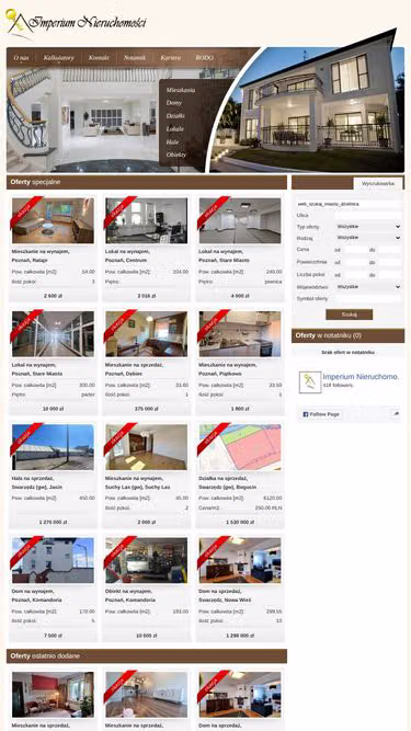 Screenshot of imperium.nieruchomosci.pl