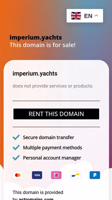 Screenshot of imperium.yachts