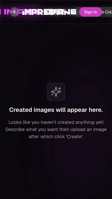 Screenshot of impres.ai