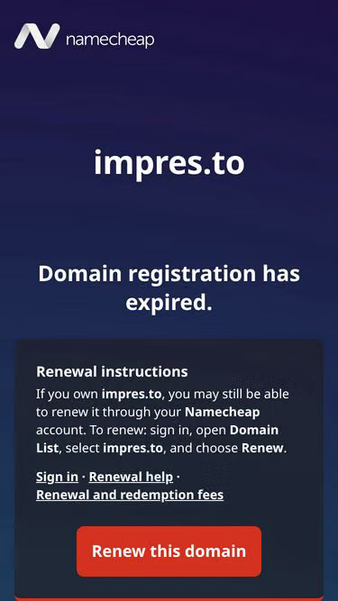 Screenshot of impres.to