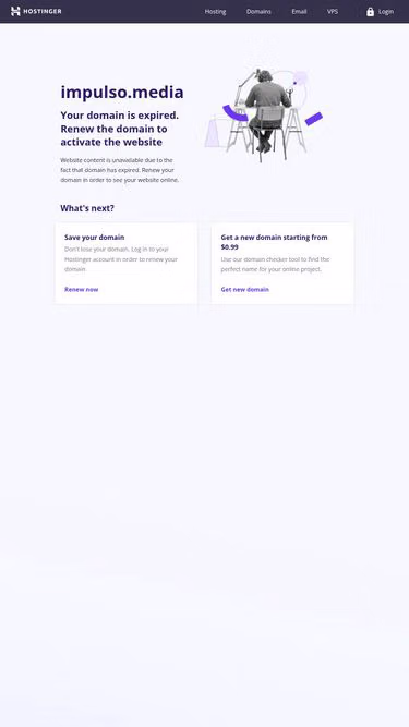 Screenshot of impulso.media