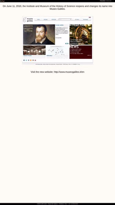 Screenshot of imss.firenze.it