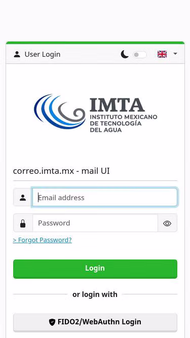 Screenshot of imta.mx