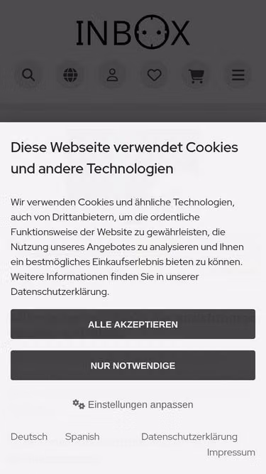 Screenshot of in-box.de
