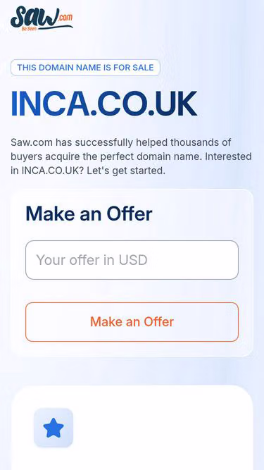 Screenshot of inca.co.uk