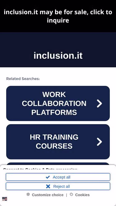Screenshot of inclusion.it