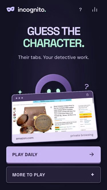 Screenshot of incognito.day