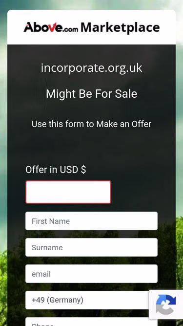 Screenshot of incorporate.org.uk