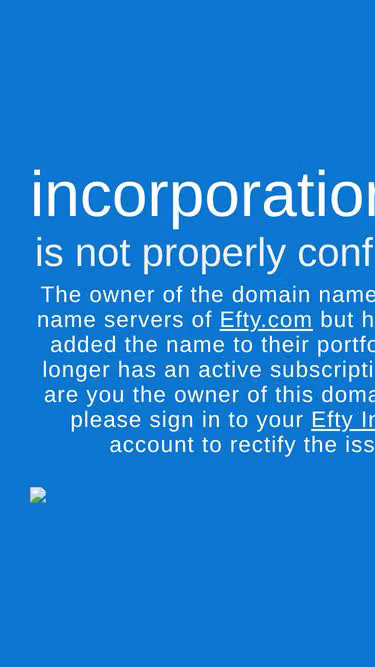 Screenshot of incorporation.ae