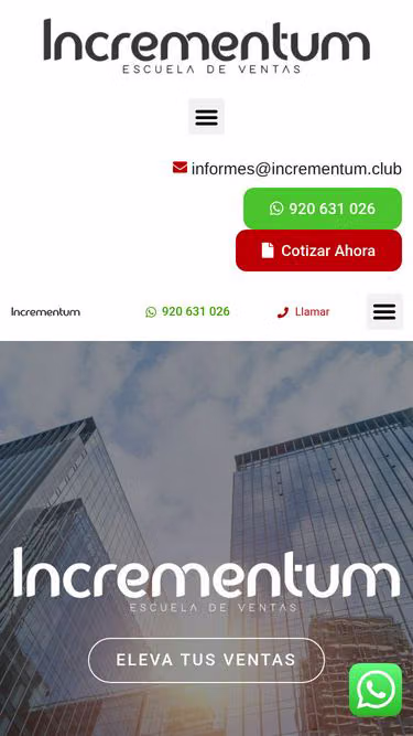 Screenshot of incrementum.club