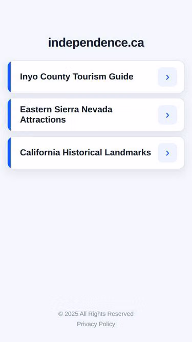 Screenshot of independence.ca