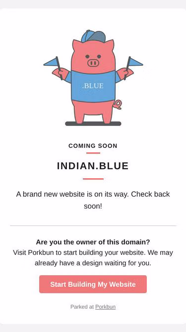 Screenshot of indian.blue