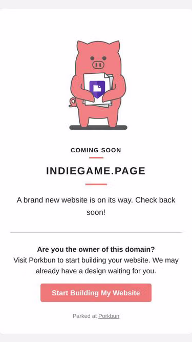 Screenshot of indiegame.page