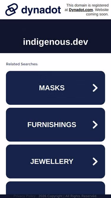 Screenshot of indigenous.dev
