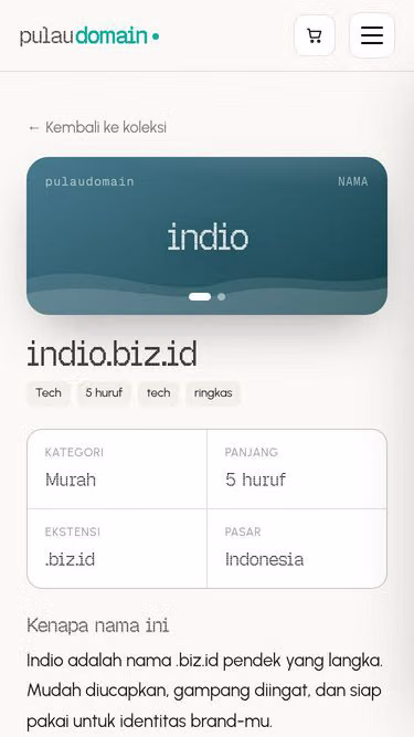 Screenshot of indio.biz.id