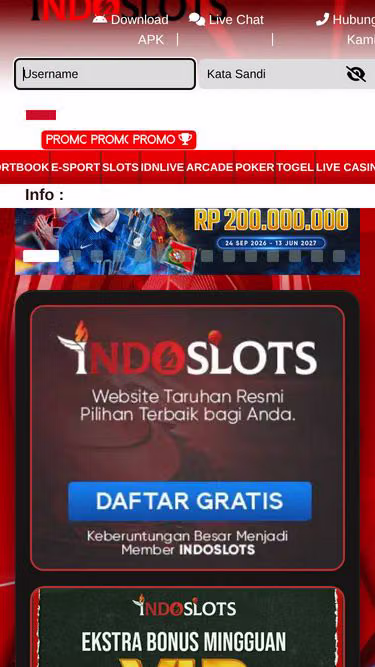 Screenshot of indoslots.media