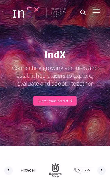 Screenshot of indx.se