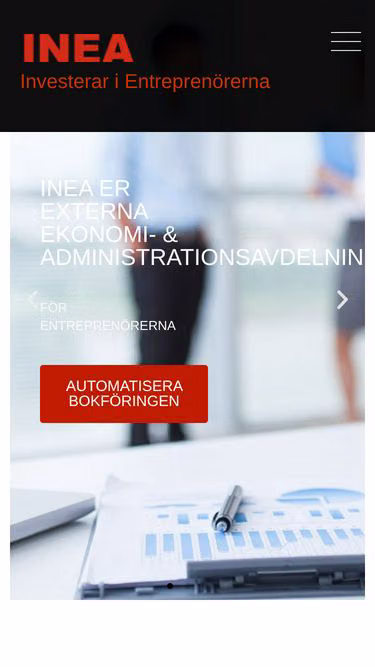 Screenshot of inea.se
