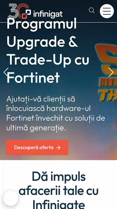 Screenshot of infinigate.ro