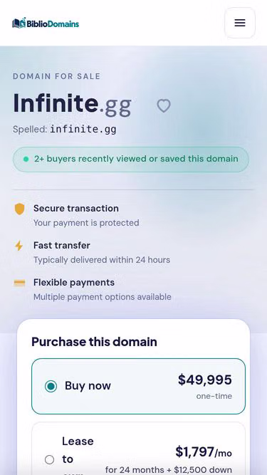 Screenshot of infinite.gg