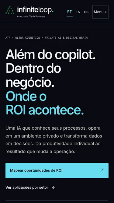 Screenshot of infiniteloop.com.br