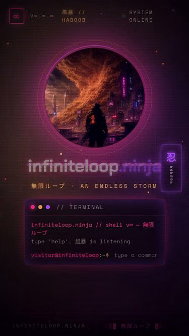 Screenshot of infiniteloop.ninja
