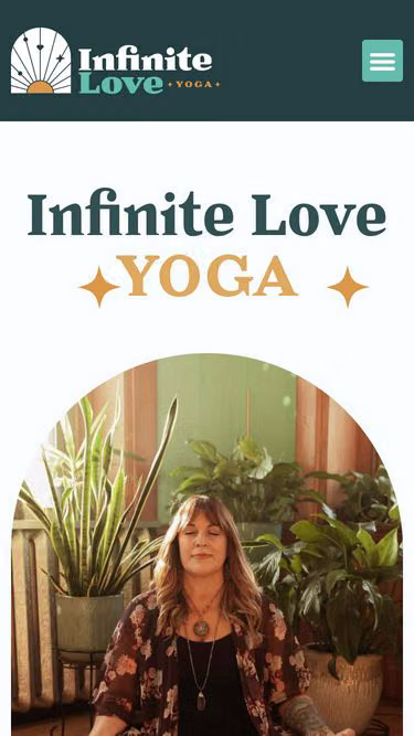 Screenshot of infinitelove.yoga