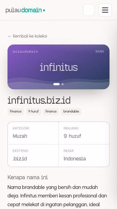 Screenshot of infinitus.biz.id