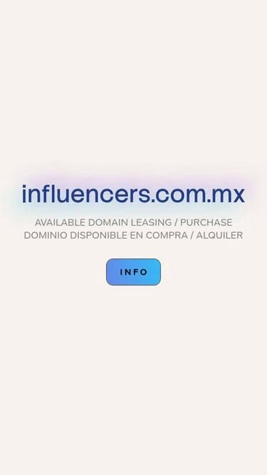 Screenshot of influencers.com.mx