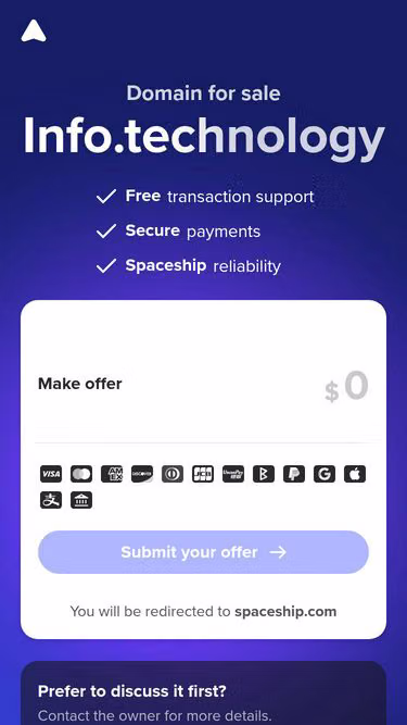 Screenshot of info.technology