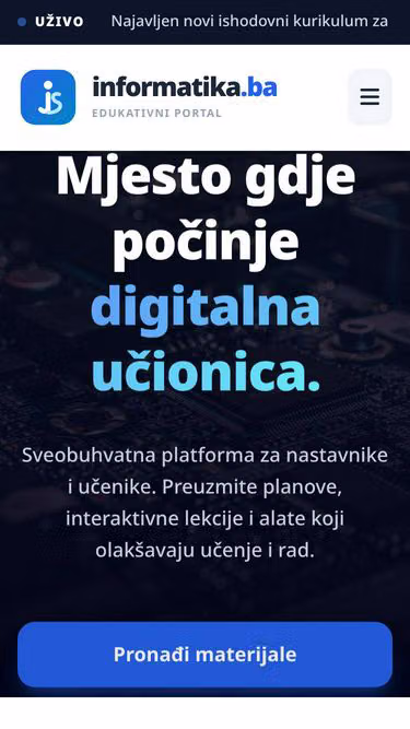 Screenshot of informatika.ba