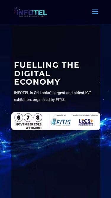 Screenshot of infotel.lk