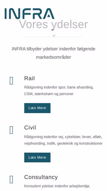 Screenshot of infra.dk