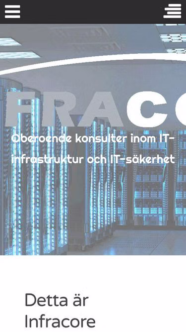 Screenshot of infracore.se