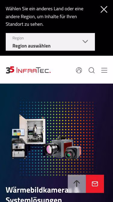 Screenshot of infratec.de
