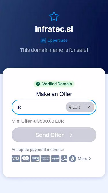 Screenshot of infratec.si